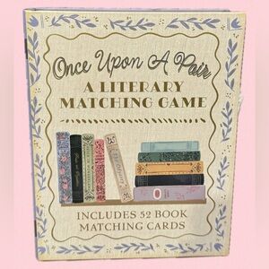 NWT Book Club Games Book Lovers Once Upon A Pair Literary Matching Game